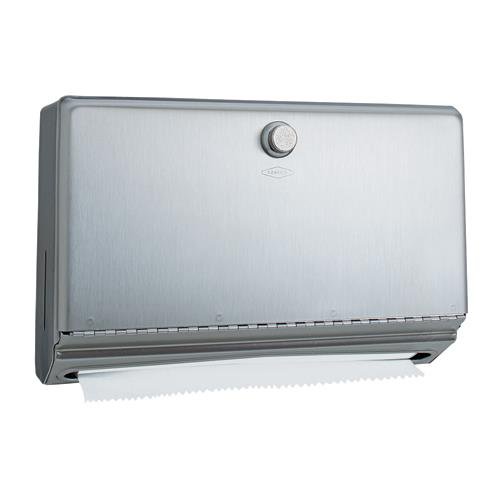 Bobrick B-2621 Stainless Steel Paper Towel Dispenser - Surface Mounted for Multi-Fold & C-Fold Towels | Ideal for Restaurants, Offices & Public Restrooms