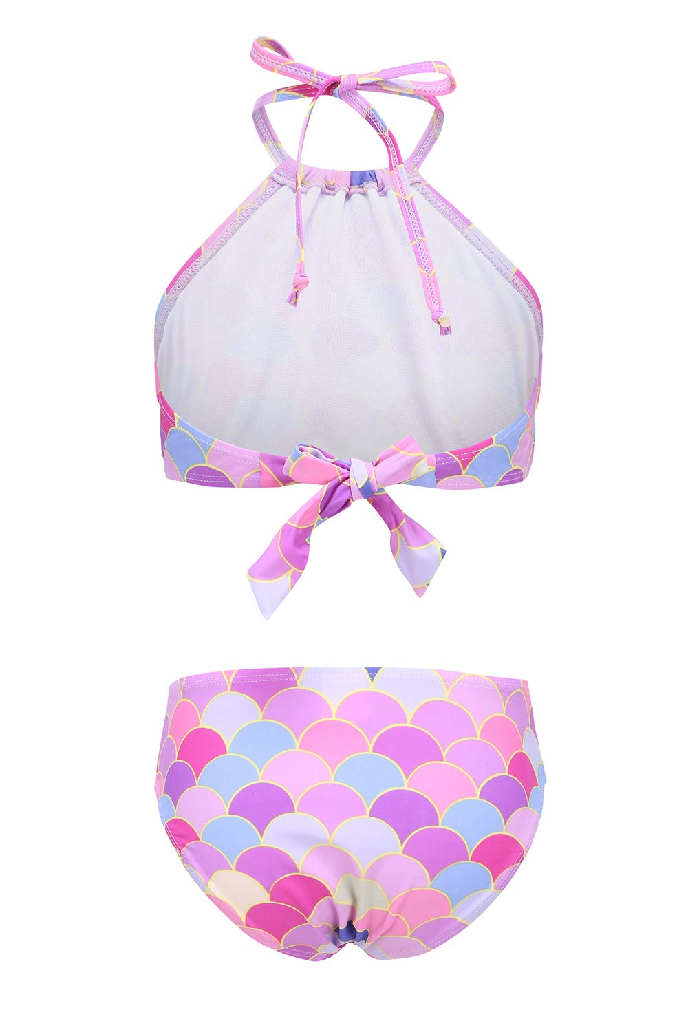 Pink Halter Bikini Set for Girls - Two Piece Swimsuits for Beach, Pool & Summer Vacation
