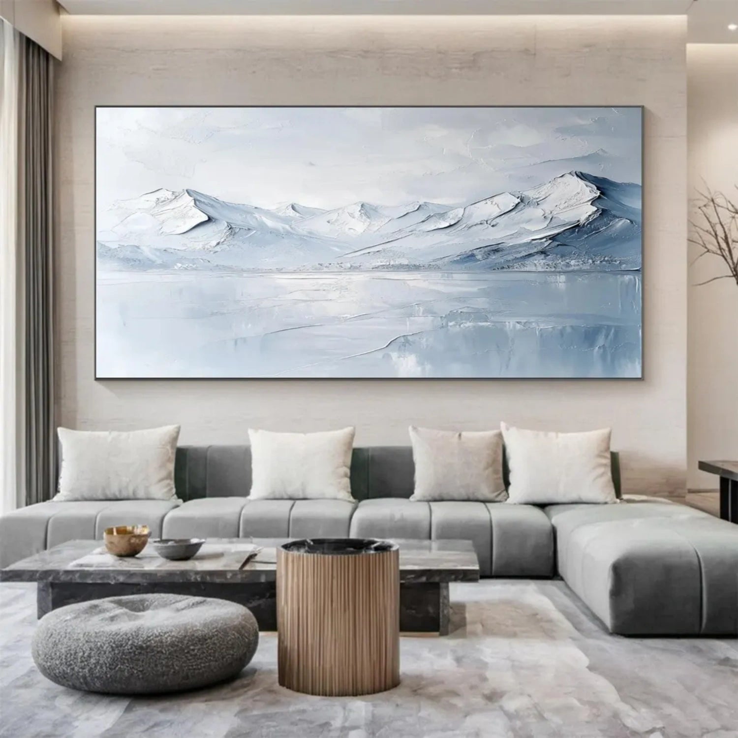 Minimalist Textured Plaster Art Painting - Abstract Wall Decor for Living Room, Bedroom & Office | Modern Home Artwork #MM311