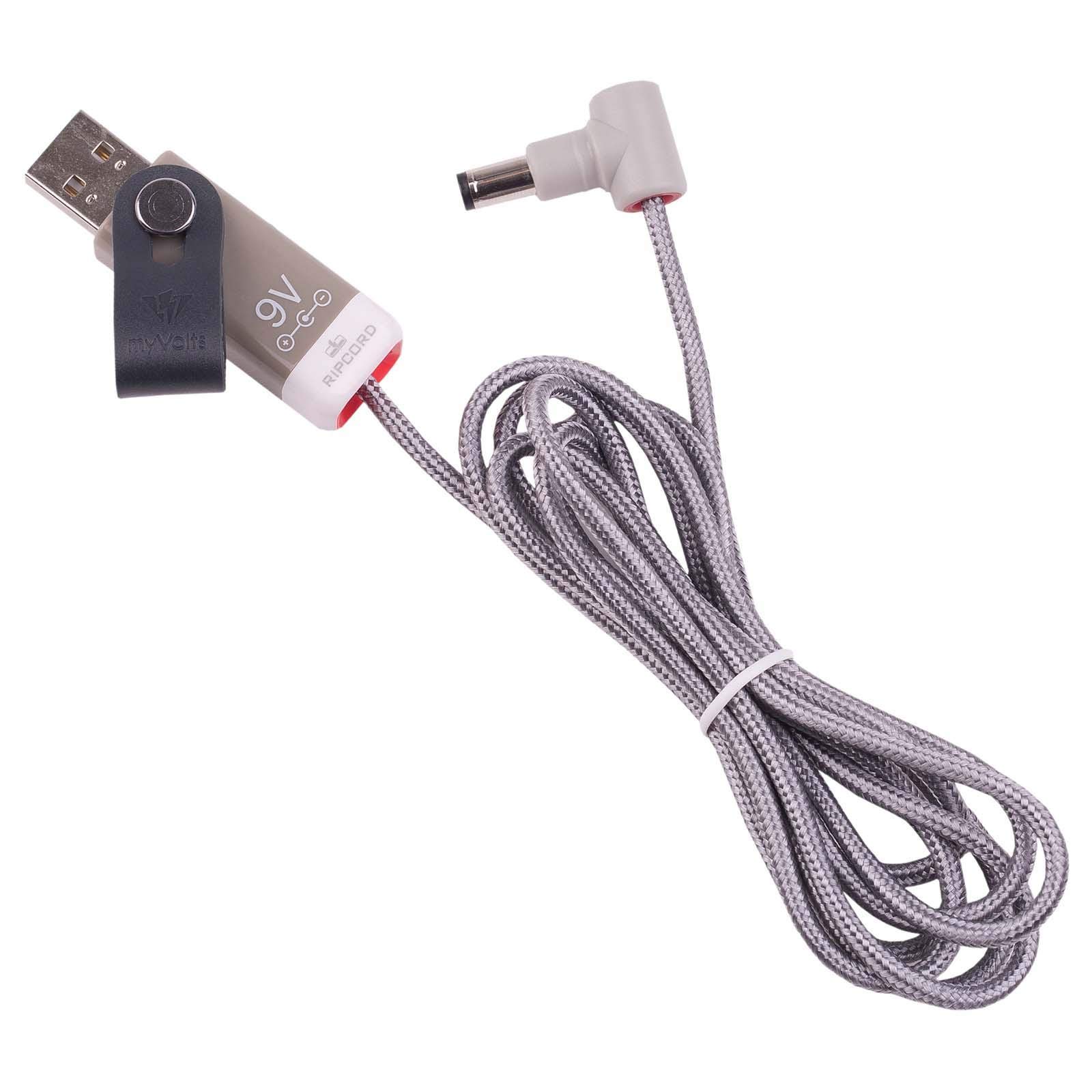 myVolts Ripcord USB to 9V DC Power Cable - Compatible with Synthstrom Audible Deluge Synthesizer | Portable Power Solution for Music Production & Live Performances