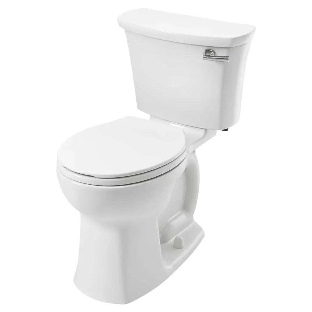 Edgemere® Two-Piece 1.28 GPF/4.8 LPF Water-Saving Round Front Right-Hand Flush Toilet - Compact Bathroom Solution for Small Spaces & Modern Homes