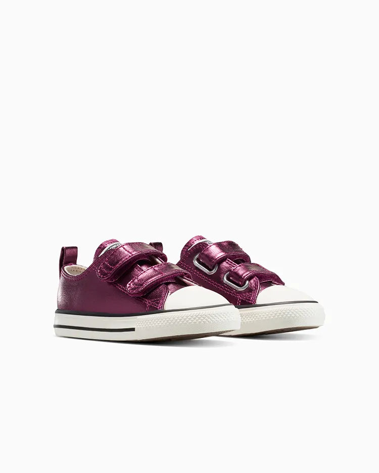 Converse Kids Chuck Taylor All Star 2V Metallic Rose Sneakers - Lightweight Canvas Shoes for Boys & Girls - Perfect for School, Play & Everyday Wear