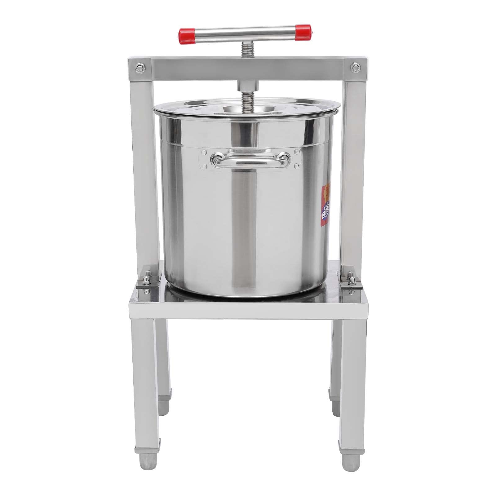 3.5 Gallon Manual Fruit Wine Press - Grape, Apple Cider & Honey Extractor for DIY Juice Making | Perfect for Home Brewing, Winemaking & Fresh Juice Extraction