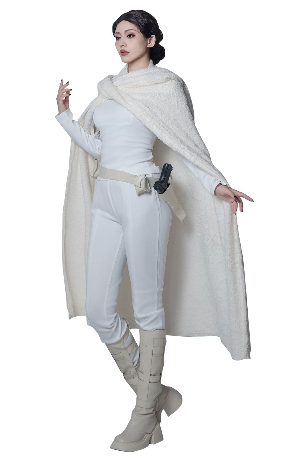 Queen White Cosplay Costume for Women - Full Set Outfits with Dress & Accessories | Halloween Party, Cosplay Events & Renaissance Fairs