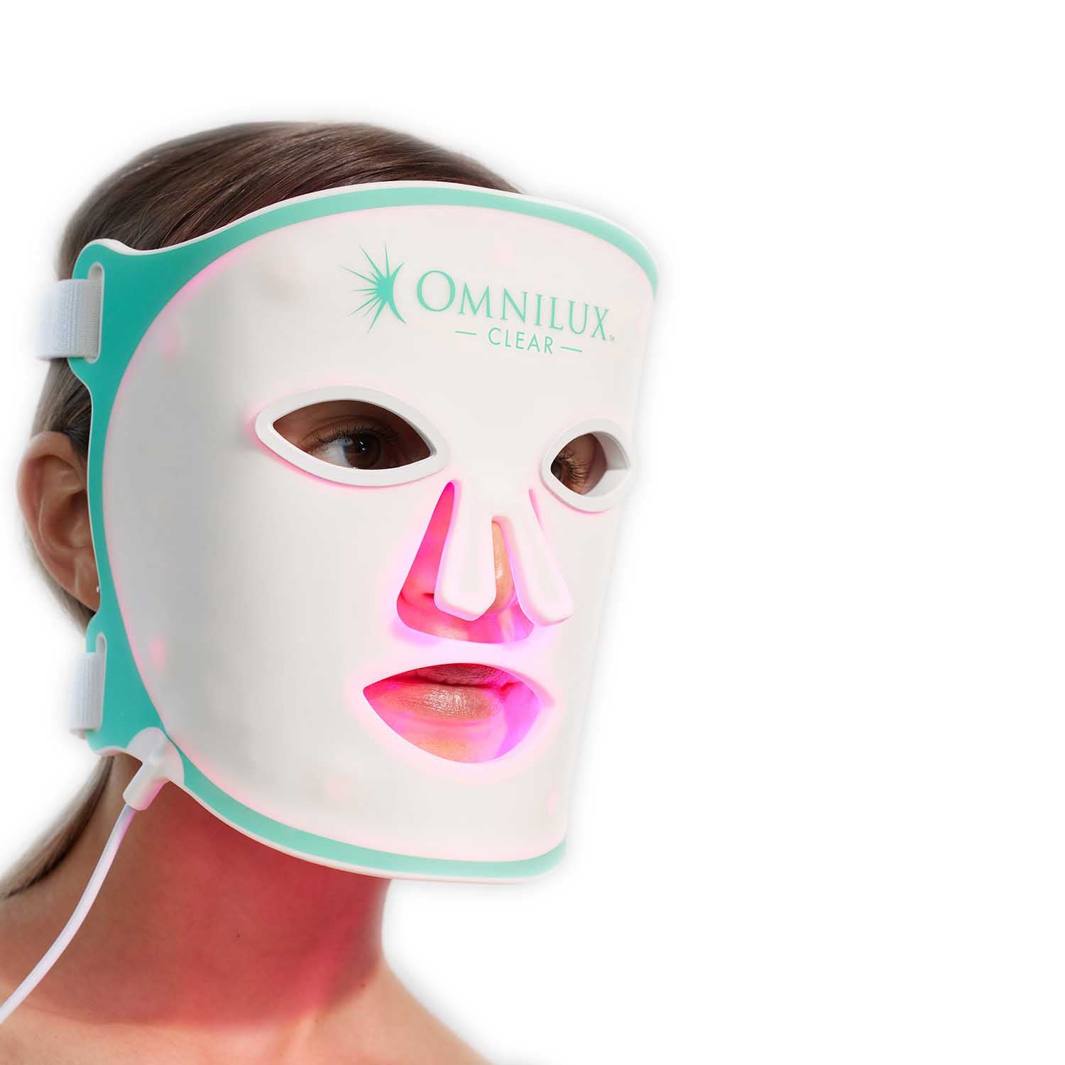 Omnilux Clear Mask - LED Light Therapy Facial Mask for Anti-Aging & Skin Rejuvenation | At-Home Skincare Treatment for Wrinkles, Acne & Hyperpigmentation | Perfect for Daily Use & Spa Nights