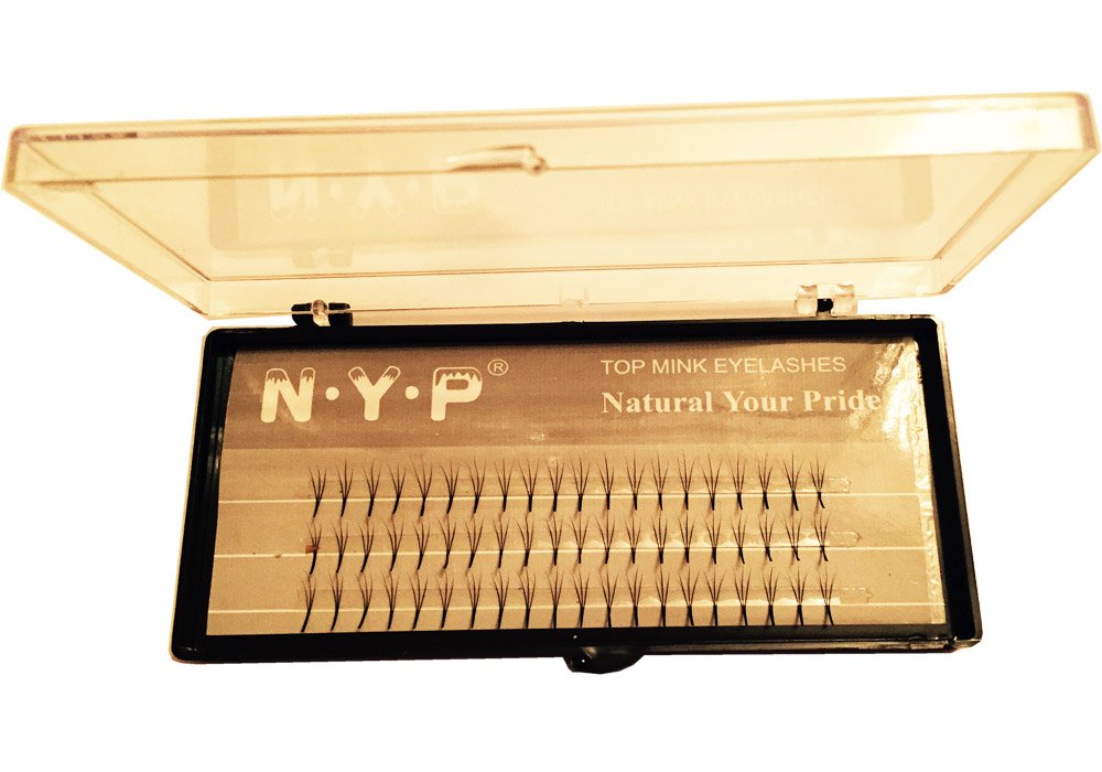 Premium 3D Natural Mink Eyelash Extensions - 60 Clusters (10mm) for Volume & Length | 3-in-1 Luxury Lashes for Dramatic Look | Perfect for Weddings, Parties & Special Occasions