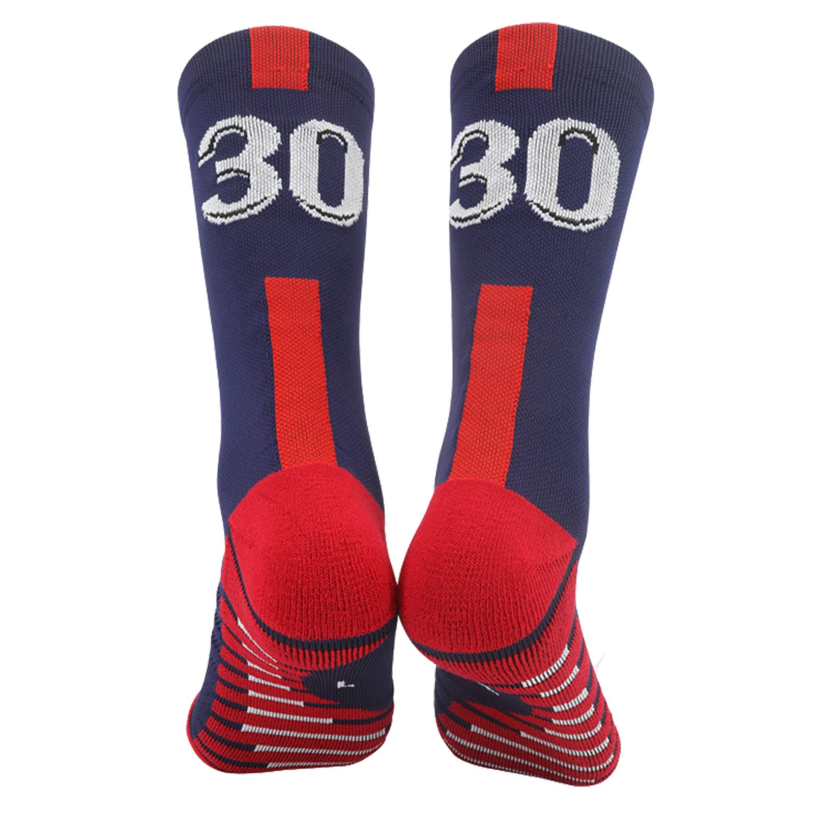 **Men's Soccer Socks - Anti-Slip Cushioned Compression Socks for Football, Basketball & Running - Team Sports Performance Socks for Athletes & Active Lifestyles**