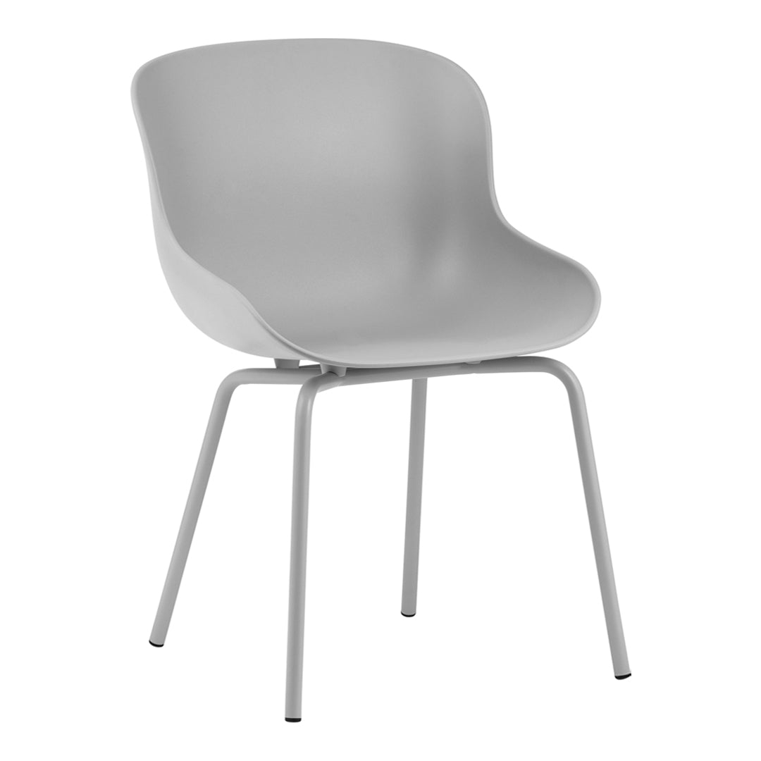 Modern Hyg Side Chair with Sturdy Steel 4-Leg Base - Perfect for Dining Room, Kitchen, or Office Workspace