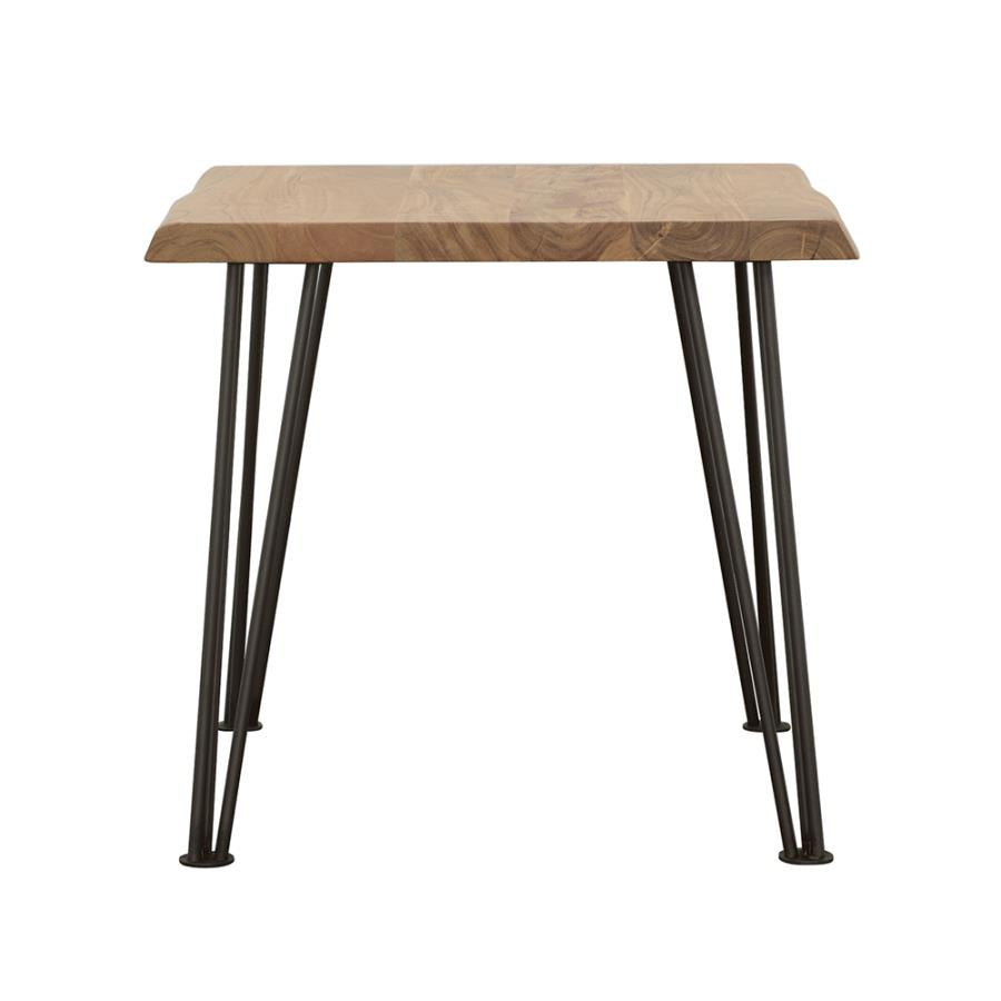 Modern Square End Table with Sturdy Metal Frame - Perfect for Living Room, Bedroom, or Office Decor | Side Table for Coffee, Books & Lamps