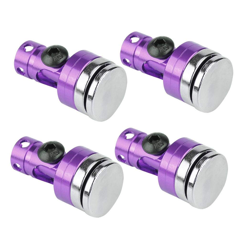 4Pcs Purple RC Magnetic Body Post Mount for SCX10 4WD 1:10 Scale Model Cars - Stealth Design, Durable Vehicle Accessories for Off-Road Crawling & RC Racing Enthusiasts