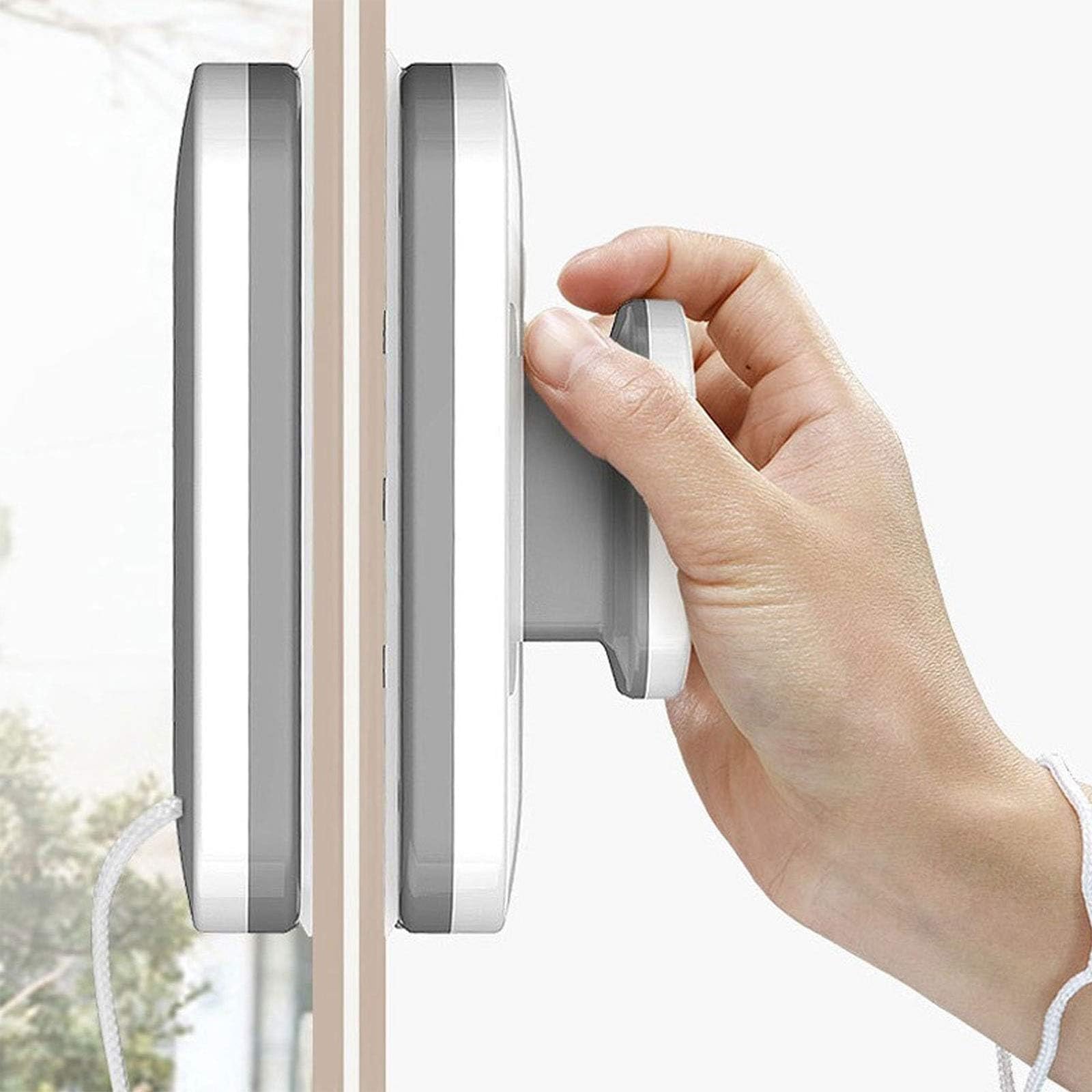 Vopetroy Magnetic Car Windshield Cleaner - Double Sided Window Cleaning Tool for Cars, Trucks & RVs - Easy Reach Windshield Wiper for Safe Driving in Rain & Snow (1 Set)