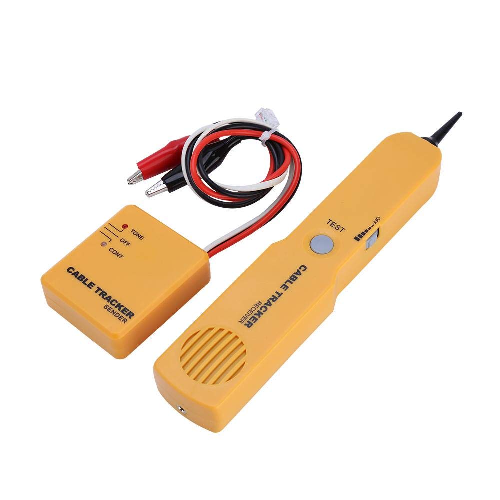 Professional RJ11 Network Cable Tester & Wire Tracker Set - Portable Tone Generator & Line Finder Detector Kit with Sender/Receiver for Network Troubleshooting (Ideal for IT Technicians, Electricians & Home Networking)