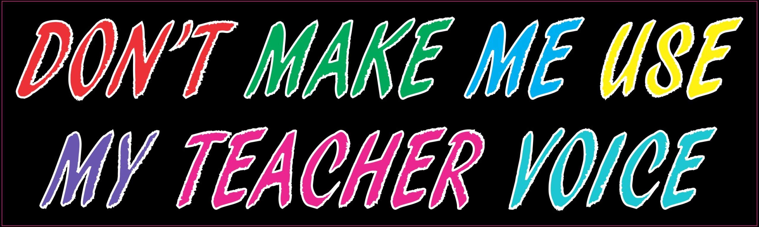 StickerTalk Teacher Voice Magnet - 10x3 Inch Classroom Decoration, Whiteboard Accessory for Teachers, School Supplies & Motivational Decor