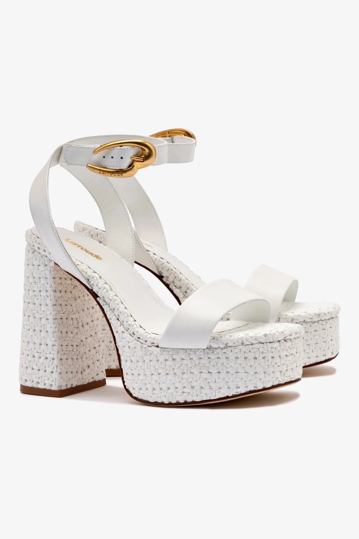 Dolly Verona Women's White Leather & Raffia Sandals - Comfortable Summer Slide Sandals for Beach, Vacation & Casual Outings