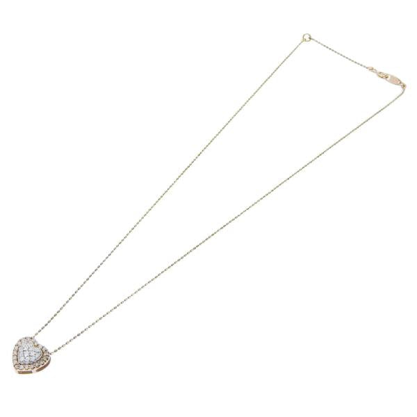 10K Gold Diamond Heart Pendant Necklace for Women - Dainty & Elegant Jewelry Gift for Valentine's Day, Anniversary or Birthday - Perfect for Romantic Occasions & Special Moments