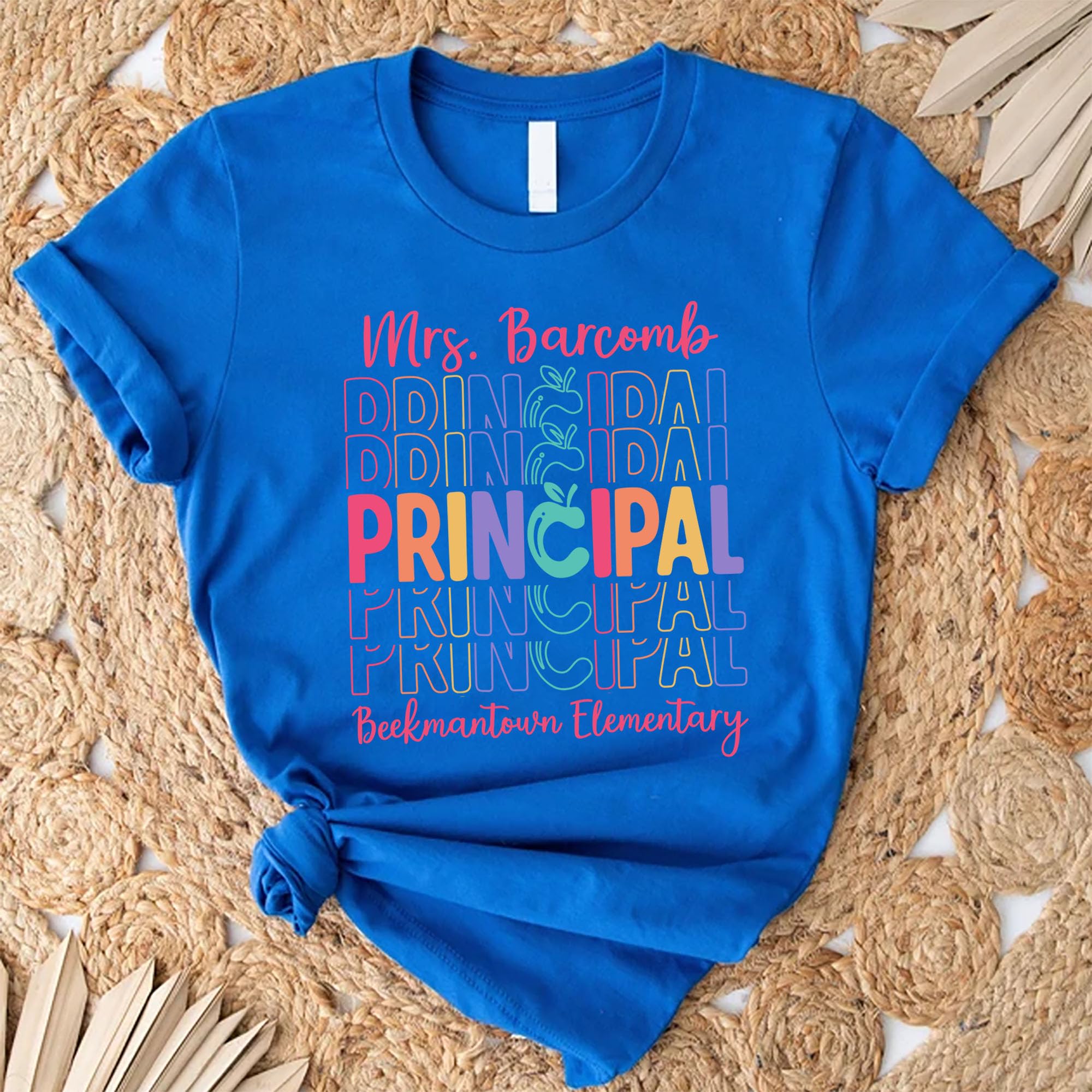 Custom Personalized Name & School Principal T-Shirt - Principal Life Tee, Principal Apparel, Principal Gift - Perfect for Teacher Appreciation, School Events & Principal's Day