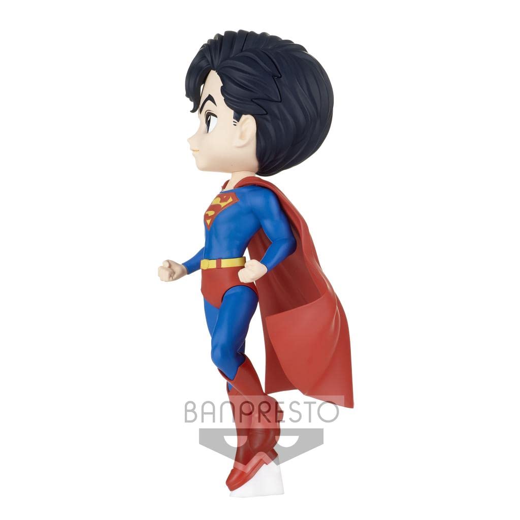 Banpresto Q Posket Superman Ver.A Collectible Figure - DC Comics Superhero Statue for Display & Gifts - Perfect for Home Decor, Office Desk, and Anime Fans Collection