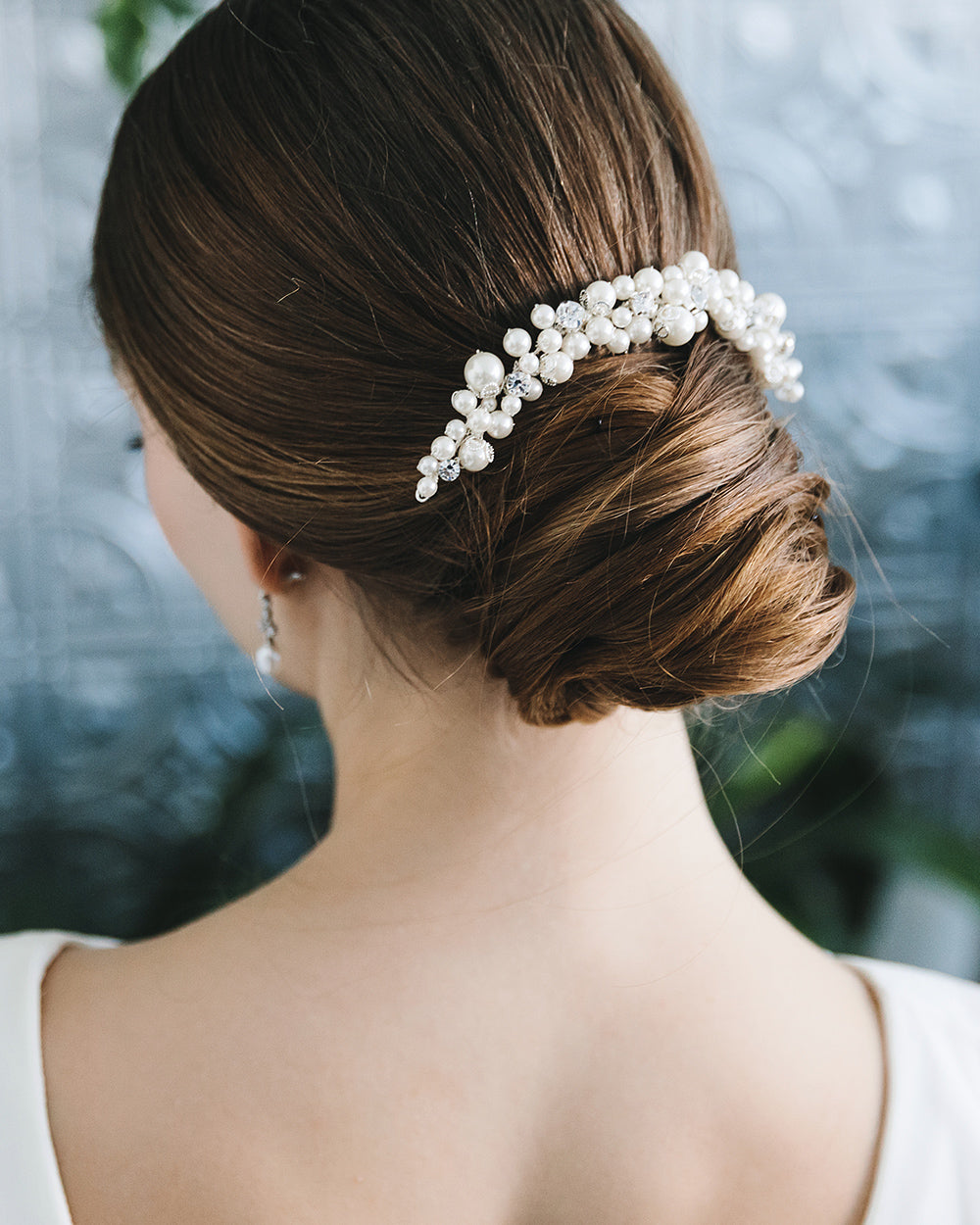Bianca Pearl Hair Comb - Elegant Bridal Hair Accessory for Weddings, Prom & Special Occasions
