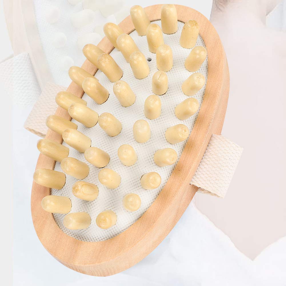 Dry Brushing Body Brush for Lymphatic Drainage & Cellulite Massage - Exfoliating Shower Brush with Soft Bristles for Skin Care & Detox - Perfect for Spa, Self-Care Routine and Pre-Shower Exfoliation