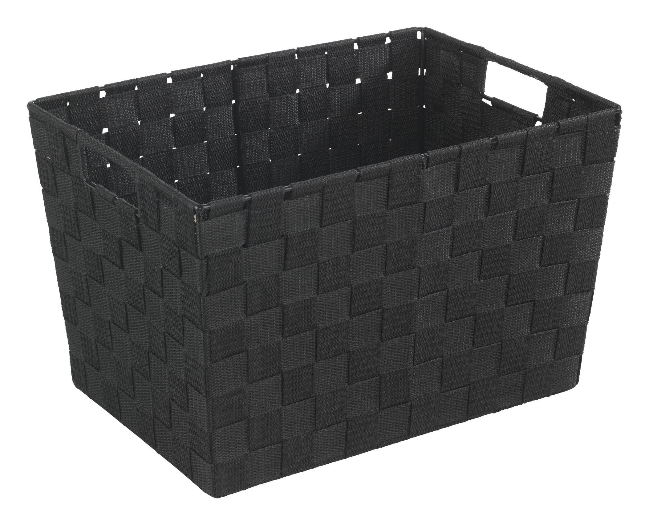Delsey Wenko Adria 19884100 Medium Black Bathroom Storage Basket - Perfect for Organizing Towels, Toiletries & Cosmetics in Bathroom or Vanity