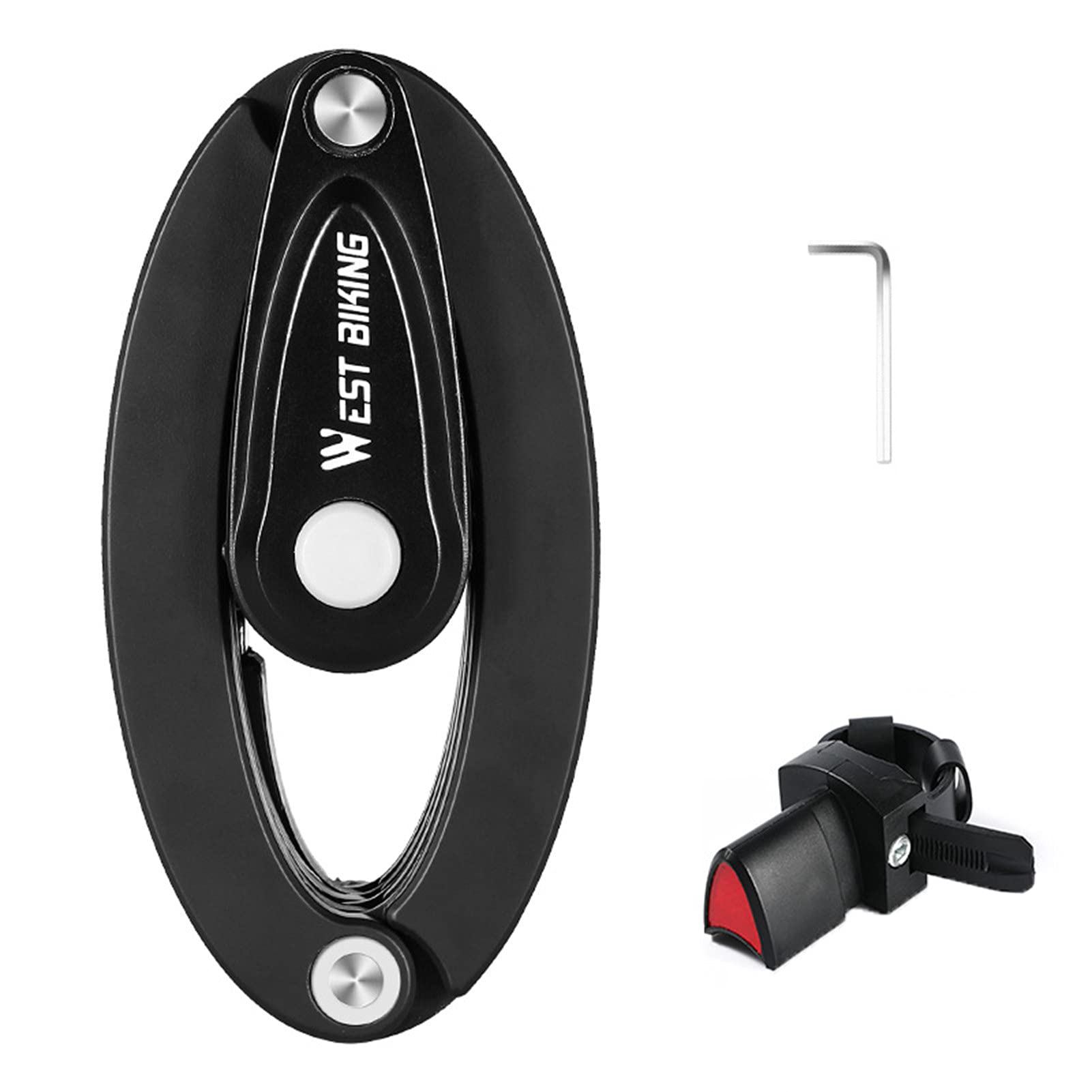 Foldable Password Bike Lock - Rust-Proof & Anti-Theft Bicycle Lock for MTB, Road & Electric Bikes | Adjustable & Secure Outdoor Cycling Accessory | Perfect for Commuting, Travel & Parking Protection