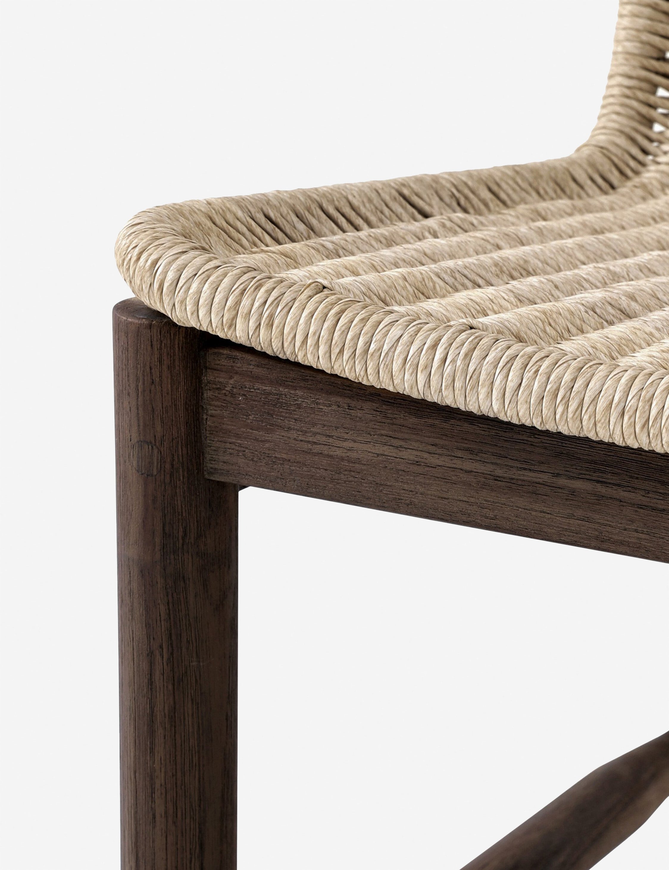 Amber Lewis x Four Hands Dume Indoor Outdoor Dining Chair - Weather-Resistant Patio & Garden Seating for Backyard, Poolside & Restaurant Use