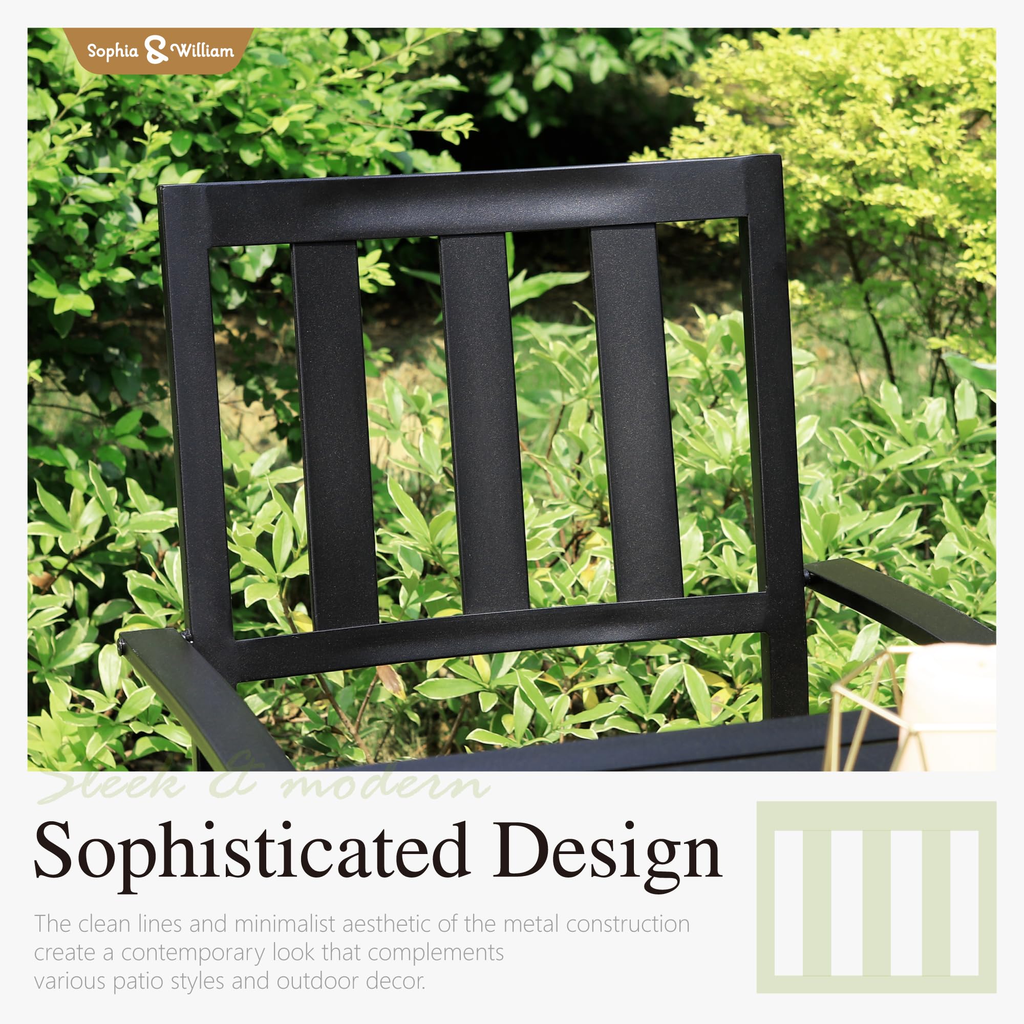 Sophia & William 5-Piece Outdoor Dining Set - 37