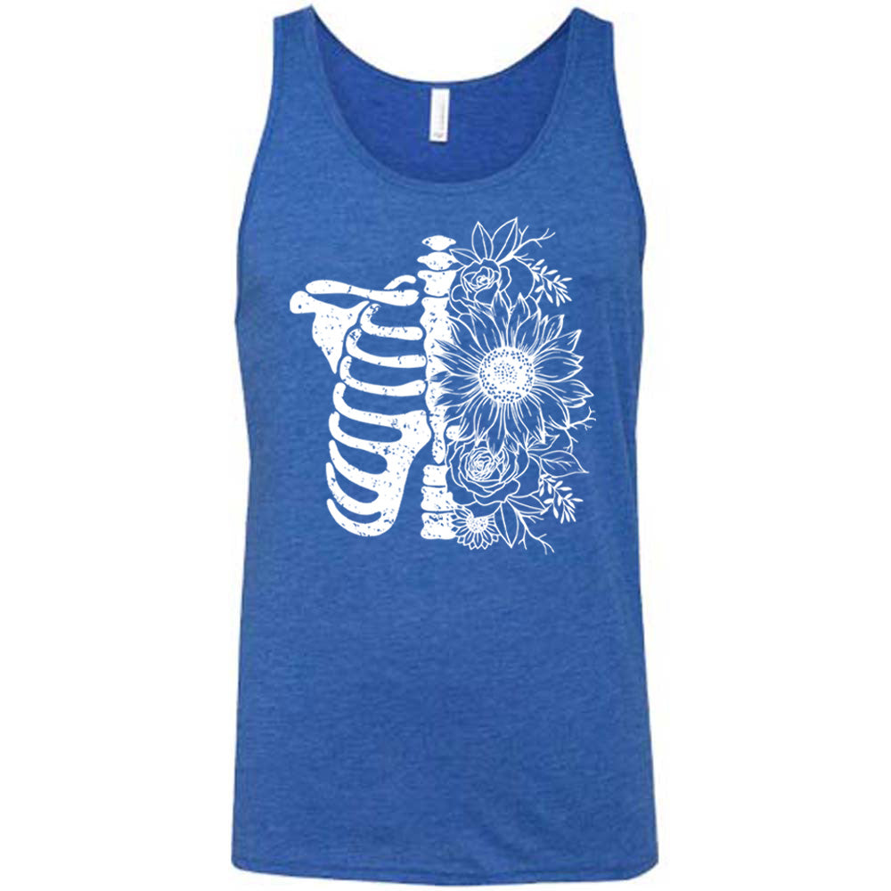 Floral Print Ribcage Graphic T-Shirt for Men & Women - Stylish Casual Wear for Parties, Dates & Everyday Outfits