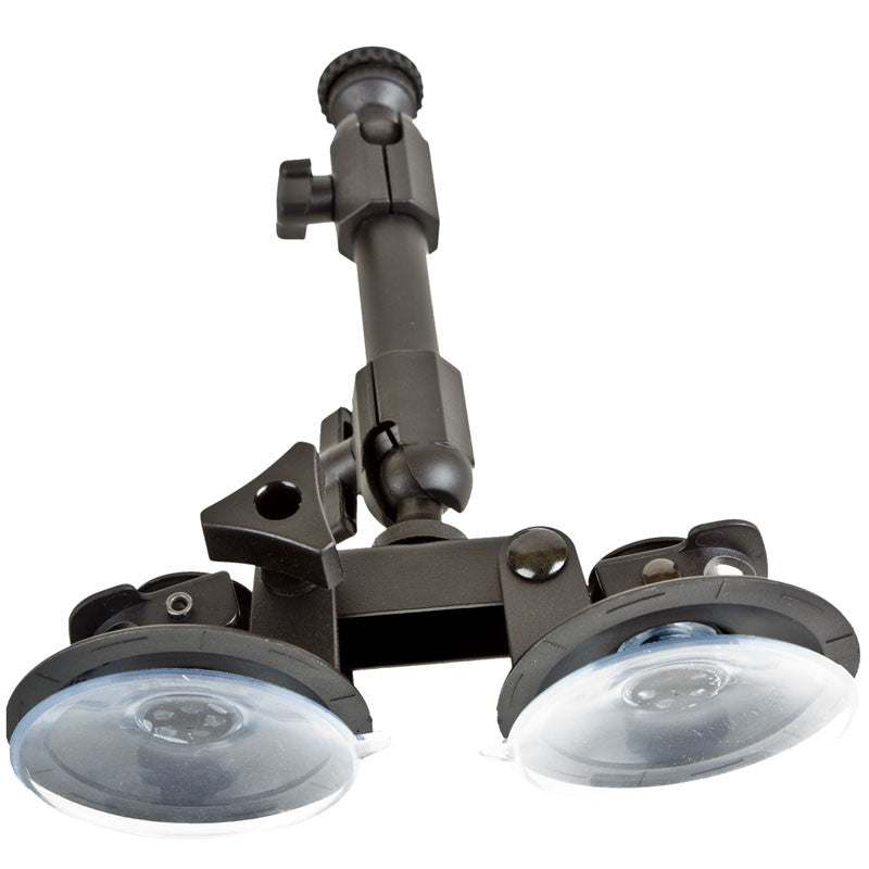 Delkin Fat Gecko Dual Suction Camera Mount - Secure Car Windshield & Glass Mount for DSLR, Camcorders, Action Cameras - Perfect for Vlogging, Road Trips & Outdoor Adventures