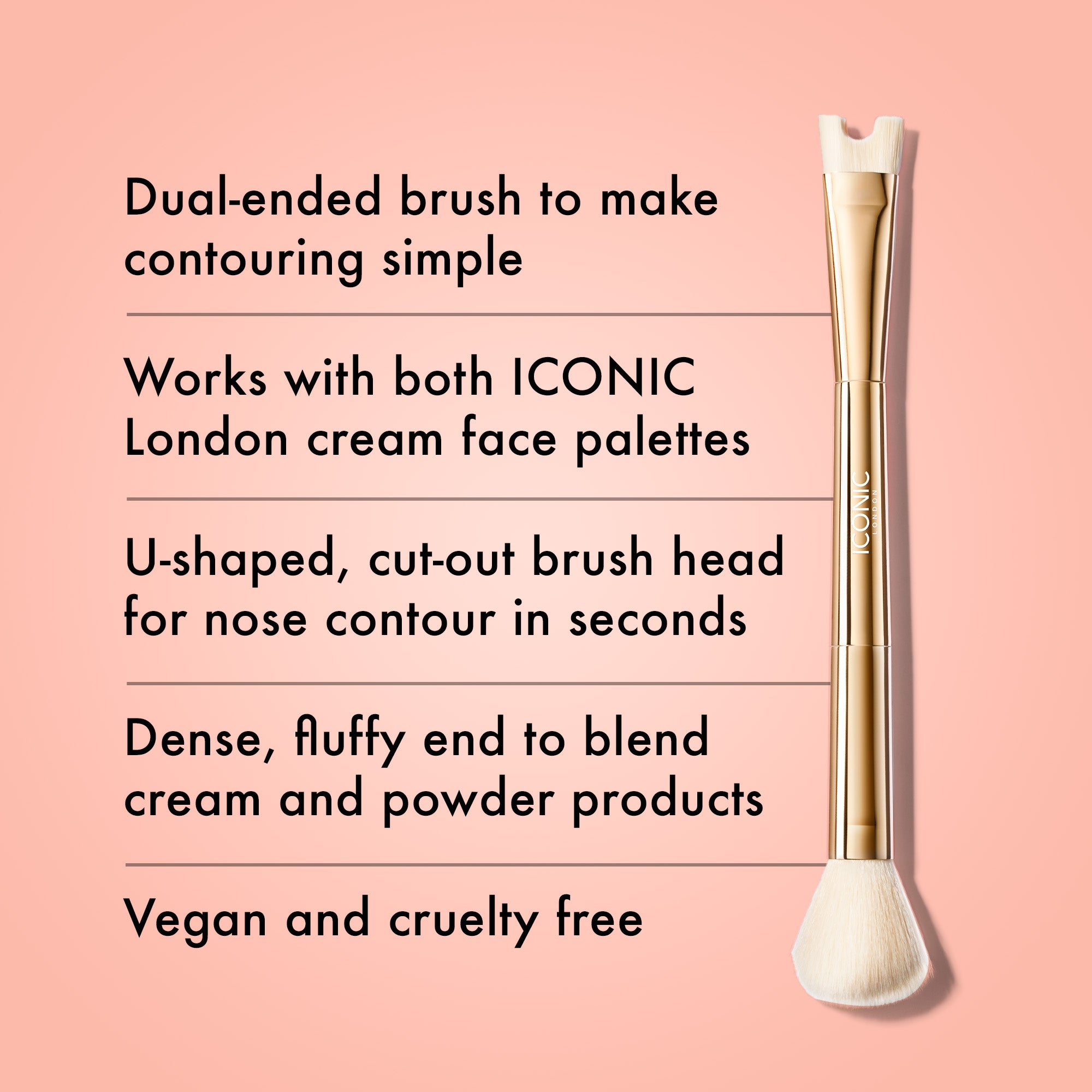 Precision Duo Contour Brush - Professional Makeup Blending Brush for Face Contouring & Highlighting - Perfect for Everyday Makeup & Special Occasions