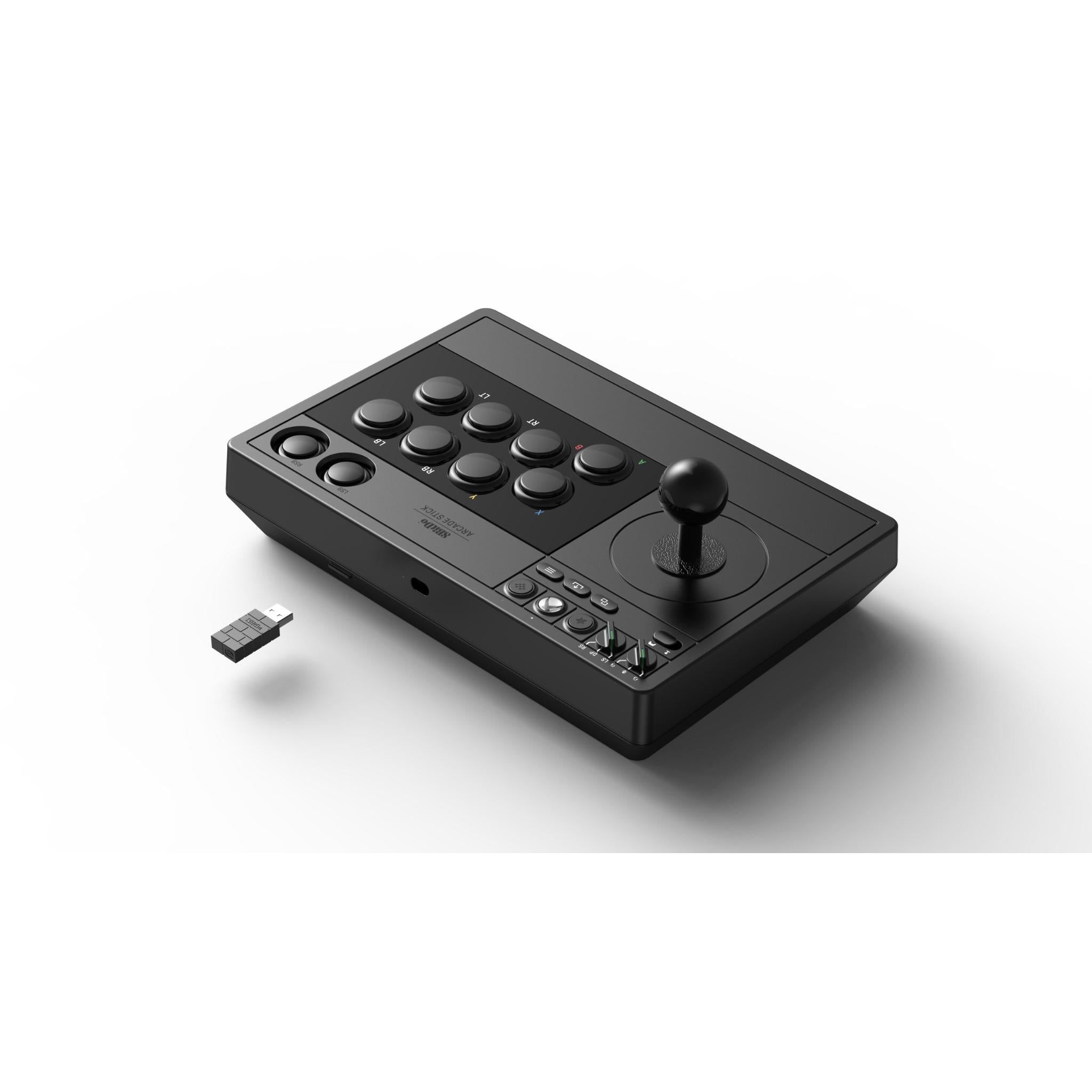 8BitDo XBOX Wireless 2.4G Arcade Stick for Fighting Games - Black Edition | Compatible with Xbox Series X/S, Xbox One & PC | Tournament-Grade Joystick for Street Fighter, Tekken & Retro Gaming