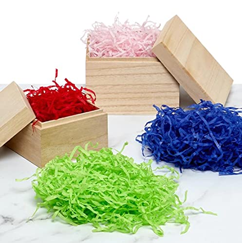 Premium White Shredded Tissue Paper for Gift Wrapping, Packaging & Decor - Bulk Crinkle Cut Filler for Gift Baskets, Party Favors, Easter Baskets & Wedding Decorations
