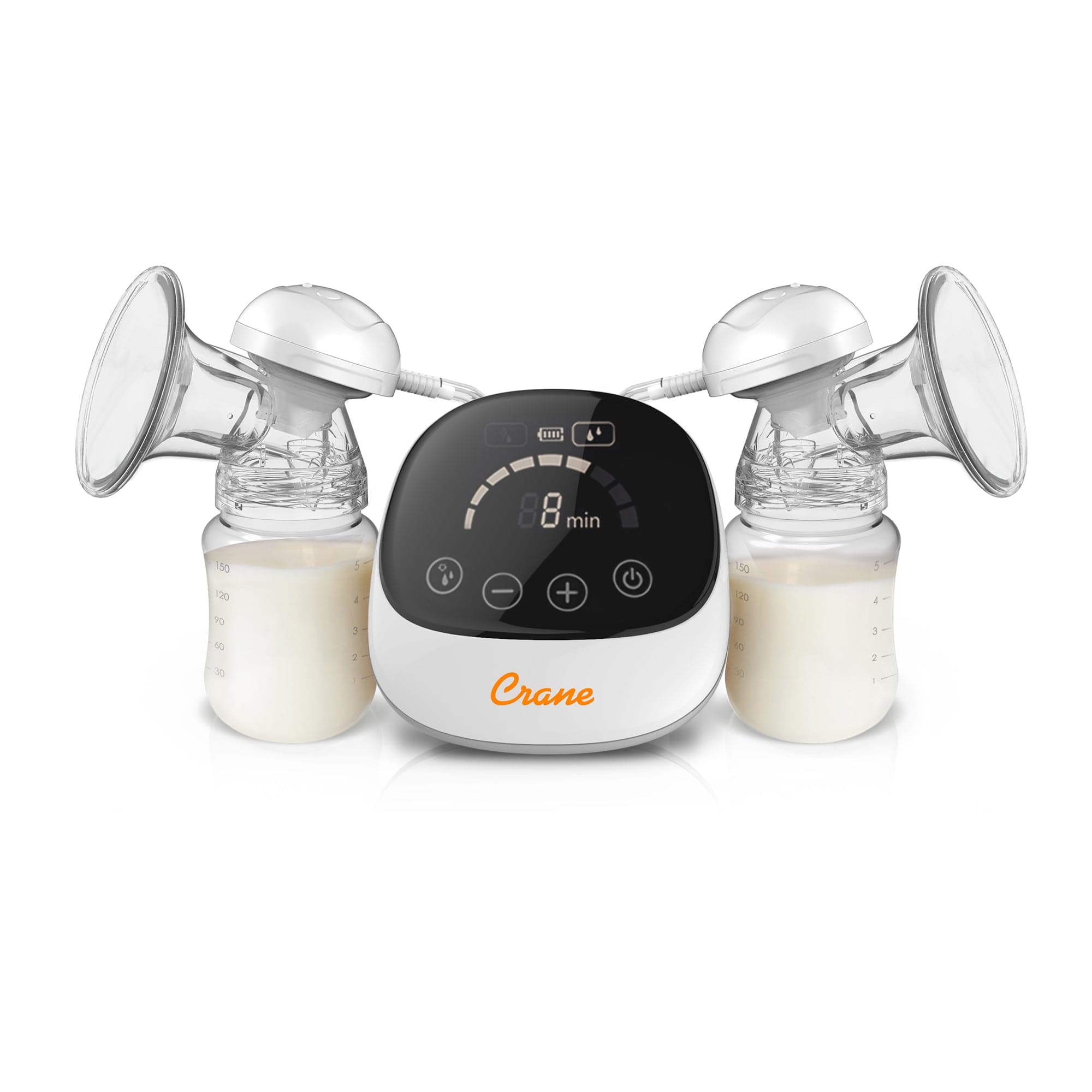 Crane Rechargeable Electric Breast Pump - Hands-Free Portable & Wireless for Nursing Moms - Perfect for Travel, Work & On-the-Go Use