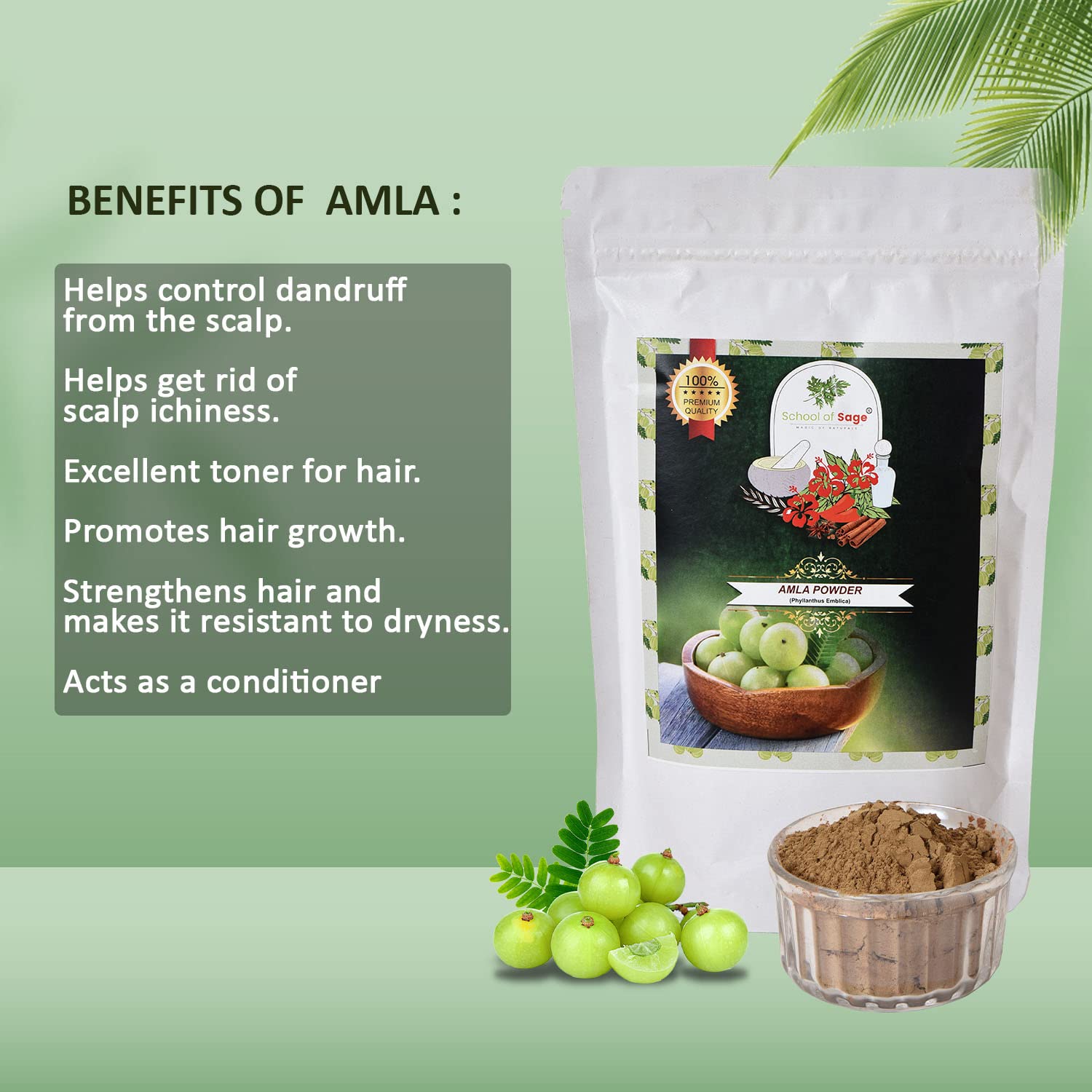 Organic Ayurvedic Hair Care Powder Set - Reetha, Amla, Shikakai, Bhringraj & Hibiscus (250g Total, 5x50g Packs) | Natural Shampoo Alternative for Hair Growth, Dandruff Treatment & Scalp Health | DIY Hair Mask & Herbal Hair Wash Solution