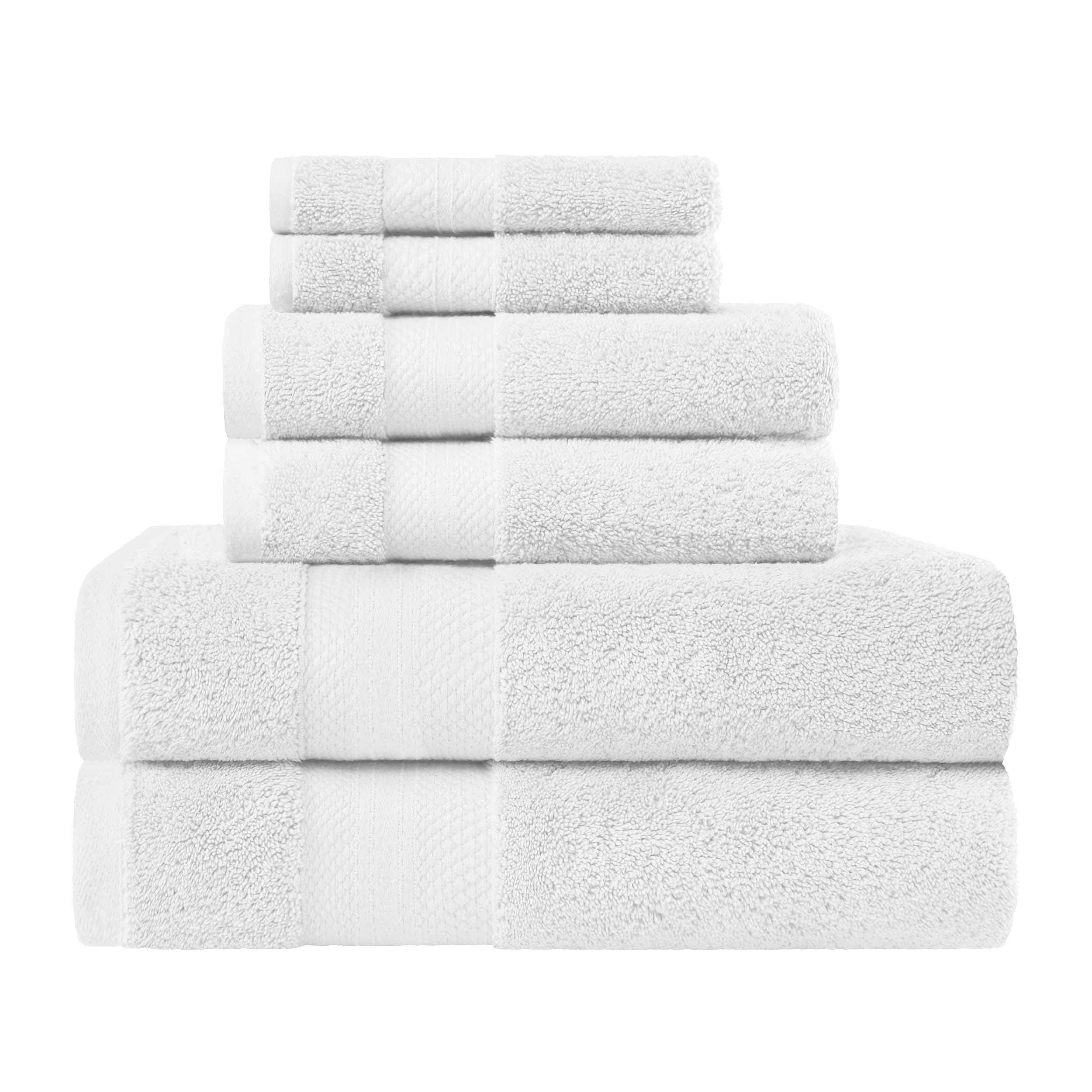 Premium 6-Piece Turkish Cotton Towel Set - Ultra Plush, Highly Absorbent Bath Towels for Spa, Gym & Luxury Home Use