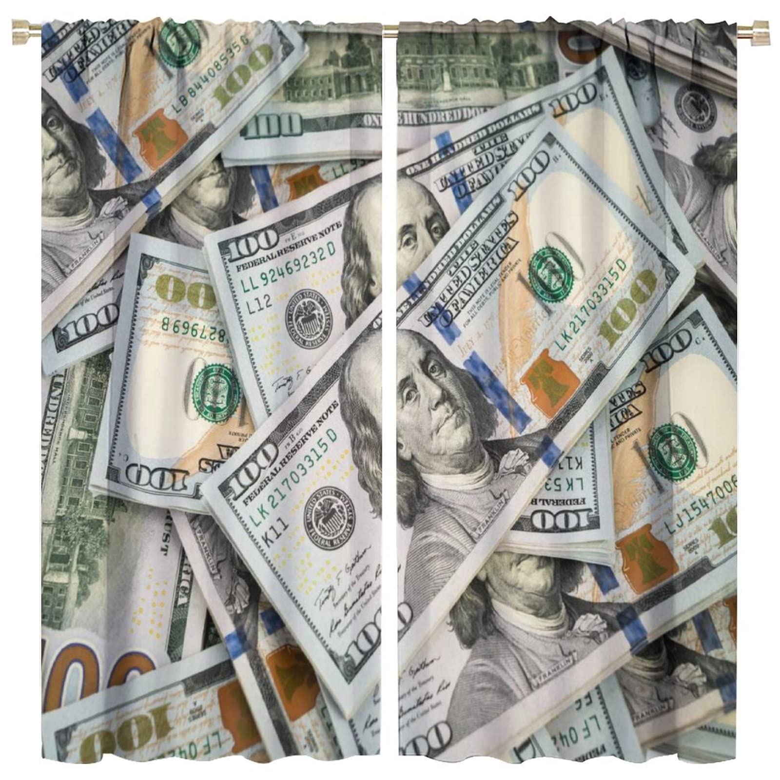 A Touch of Humor and Elegance: The Story Behind Our Funny 100 Dollar Bill Kitchen Curtains