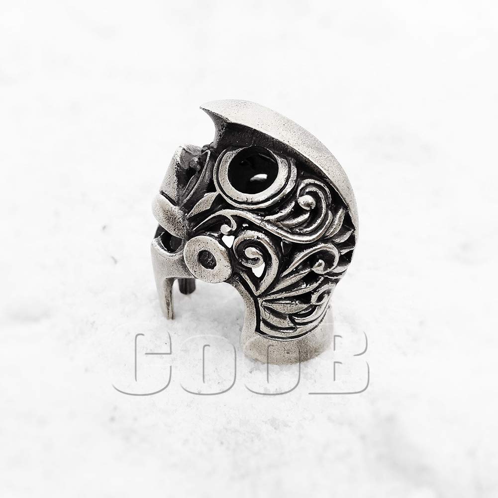 EDC Paracord Bead - Gladiator Helmet Charm for Knife Lanyards & Survival Gear