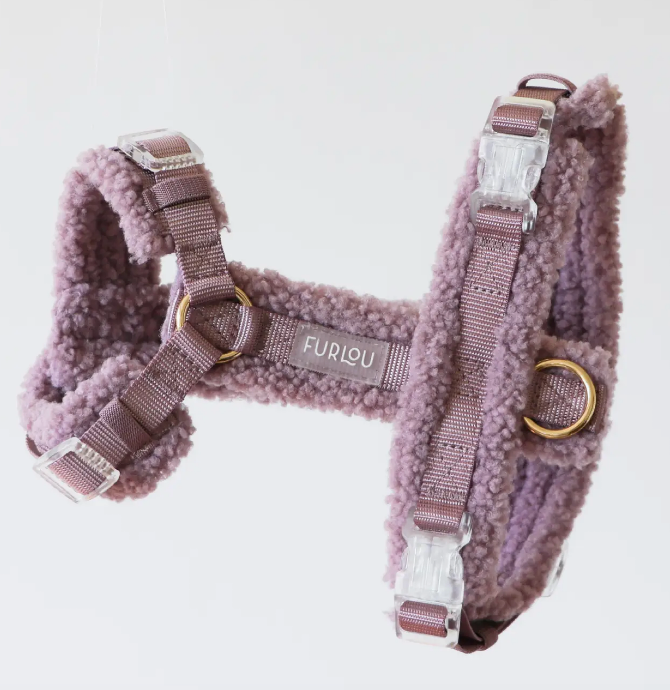 Furlou Dog Sherpa Harness - Soft & Warm Winter Dog Vest with Adjustable Straps for Small & Medium Dogs - Perfect for Cold Weather Walks & Outdoor Adventures