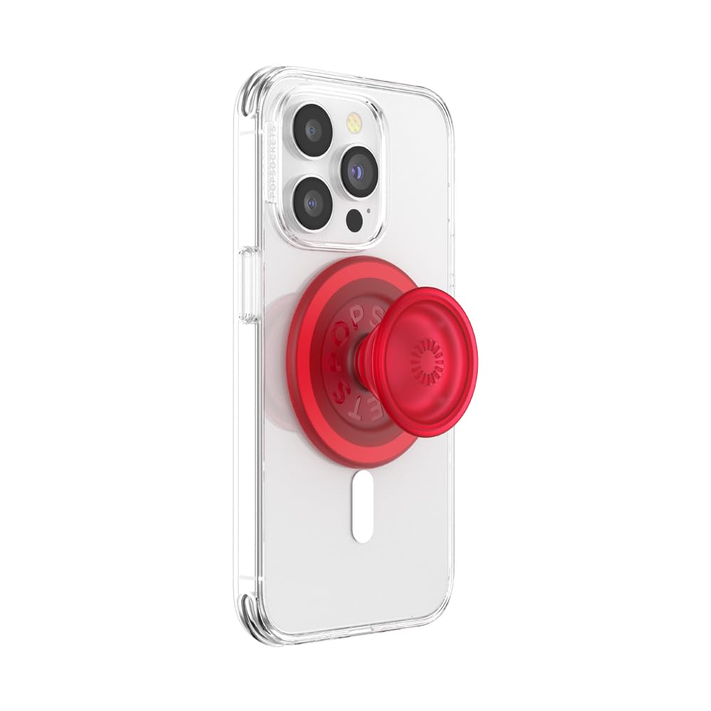 PopSockets MagSafe-Compatible Phone Grip & Holder - Wireless Charging Support, Into the Woods Blanchette Red - Perfect for iPhone 13/14/15, Daily Commute & Hands-Free Use