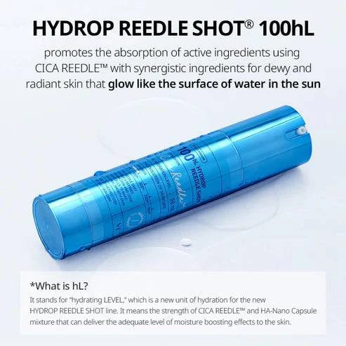 VT Cosmetics Hydrop Reedle (Blue) Shot 100 - 50mL Professional Dermal Filler for Lip Augmentation & Wrinkle Reduction - Perfect for Beauty Salons & Home Use