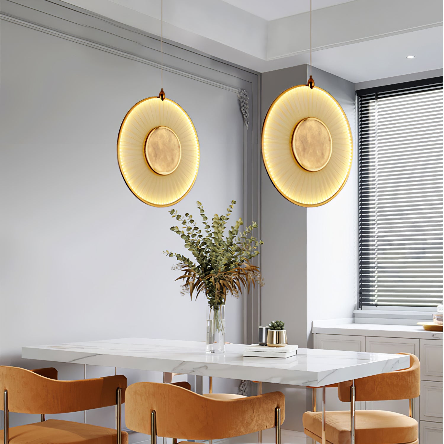 Dix Heures Modern Pendant Light - Elegant Hanging Chandelier for Dining Room, Kitchen, or Bedroom Lighting