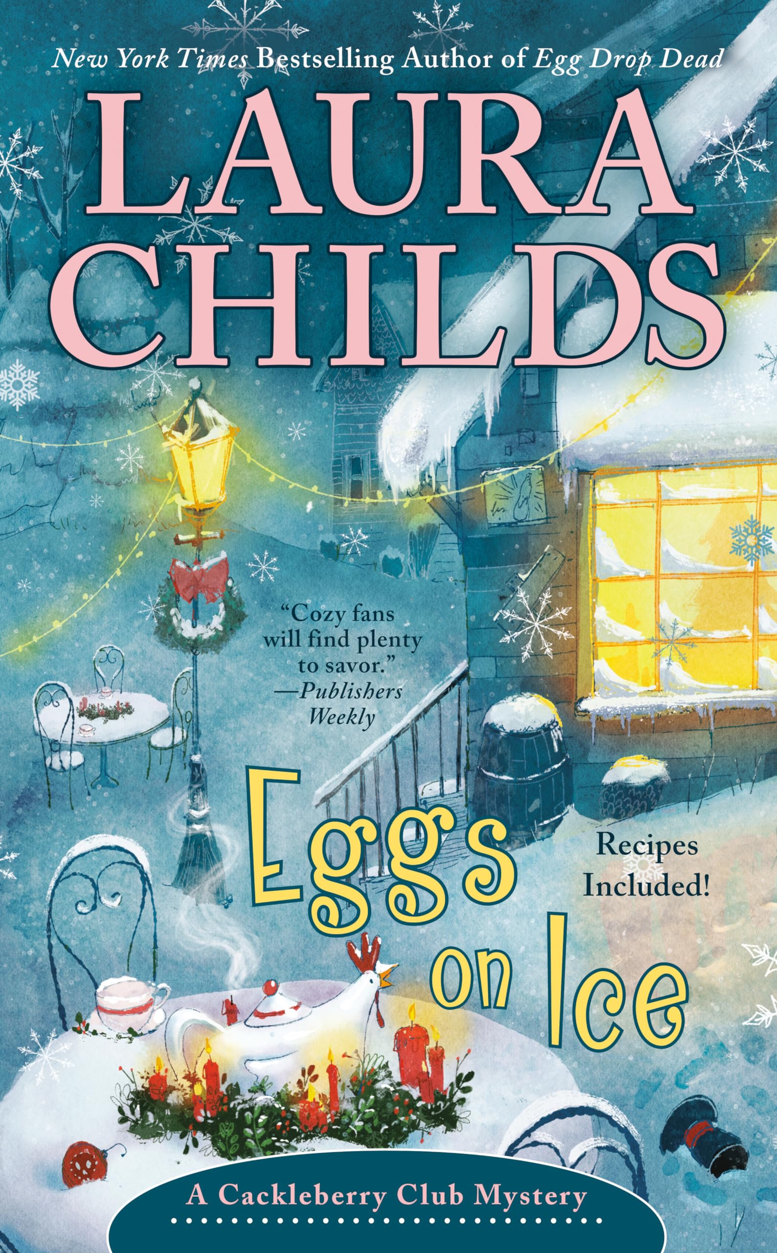 Eggs on Ice (A Cackleberry Club Mystery) - Cozy Winter Mystery Novel for Book Clubs & Cold Weather Reading