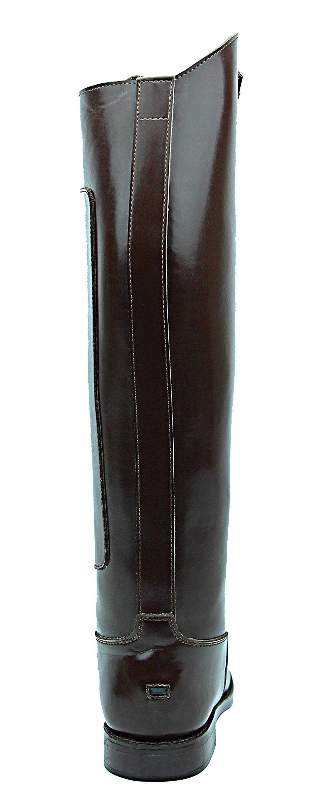 Men's Invader-1 Equestrian Knee High Leather Riding Boots - Brown - Perfect for Polo, Horseback Riding & Outdoor Equestrian Sports