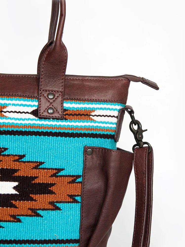 American Darling Conceal Carry Aztec Turquoise Purse - Stylish & Secure Hidden Carry Handbag for Women | Perfect for Travel, Shopping & Everyday Use