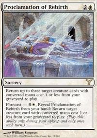 Magic: The Gathering Proclamation of Rebirth Card - Dissension Expansion - MTG Reanimator Strategy for Commander & Modern Decks