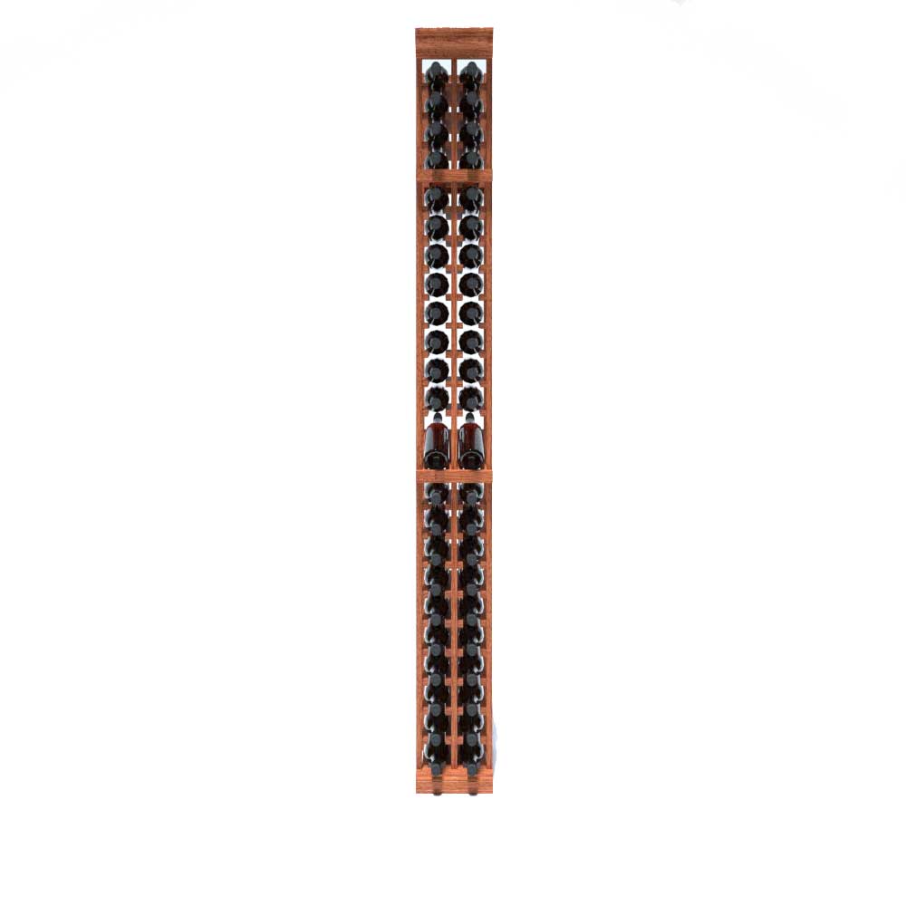2 Column 46 Bottle 8ft Wine Rack Kit with Display - Sturdy Metal Wine Storage Organizer for Home, Bar, Restaurant & Cellar Use
