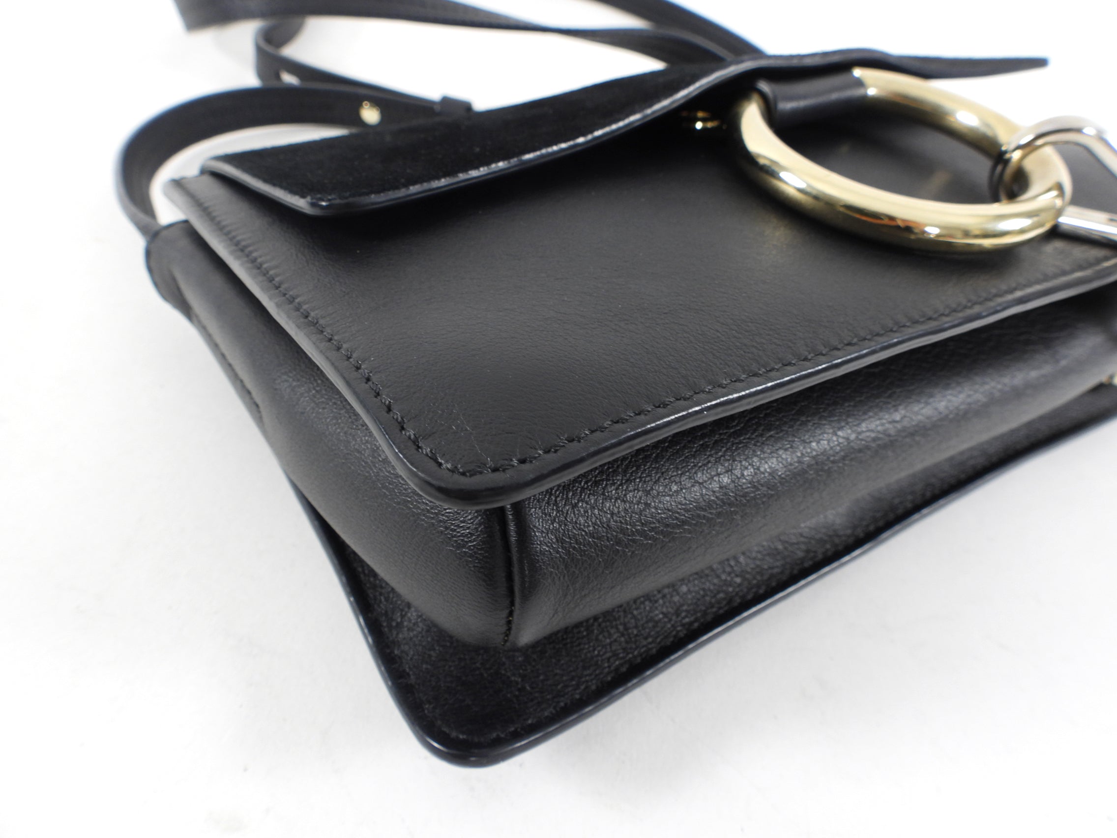 Chloe Faye Small Black Leather Crossbody Bag for Women | Stylish Shoulder Purse | Perfect for Work, Travel & Evening Out