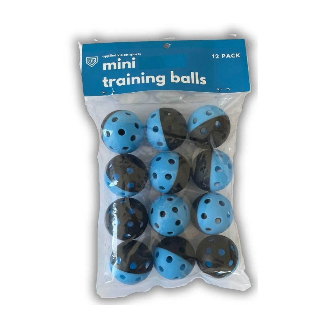 Soft Plastic Training Mini Baseballs for Kids - Perfect for Indoor/Outdoor Practice, T-Ball, and Backyard Games (Set of 12)