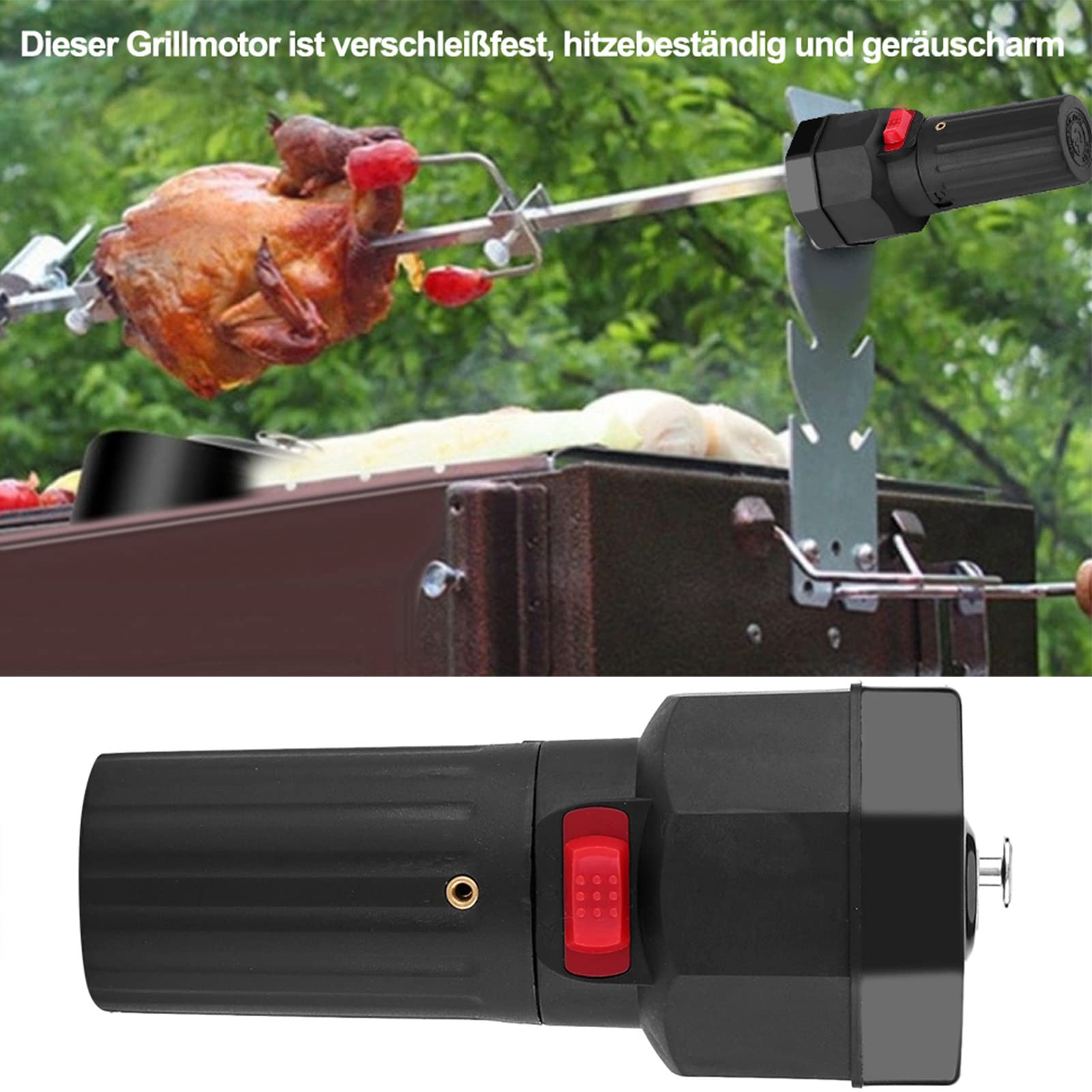 1.5V Battery-Powered Rotisserie Motor for BBQ Grill - Durable Roasting Accessory for Backyard, Garden & Outdoor Cooking