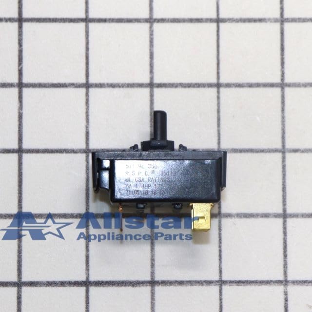 Allstar Appliance Parts 35115 AA Dryer Temperature Switch Replacement - Compatible with Major Dryer Brands (Black) - Perfect for DIY Home Appliance Repair & Laundry Room Maintenance